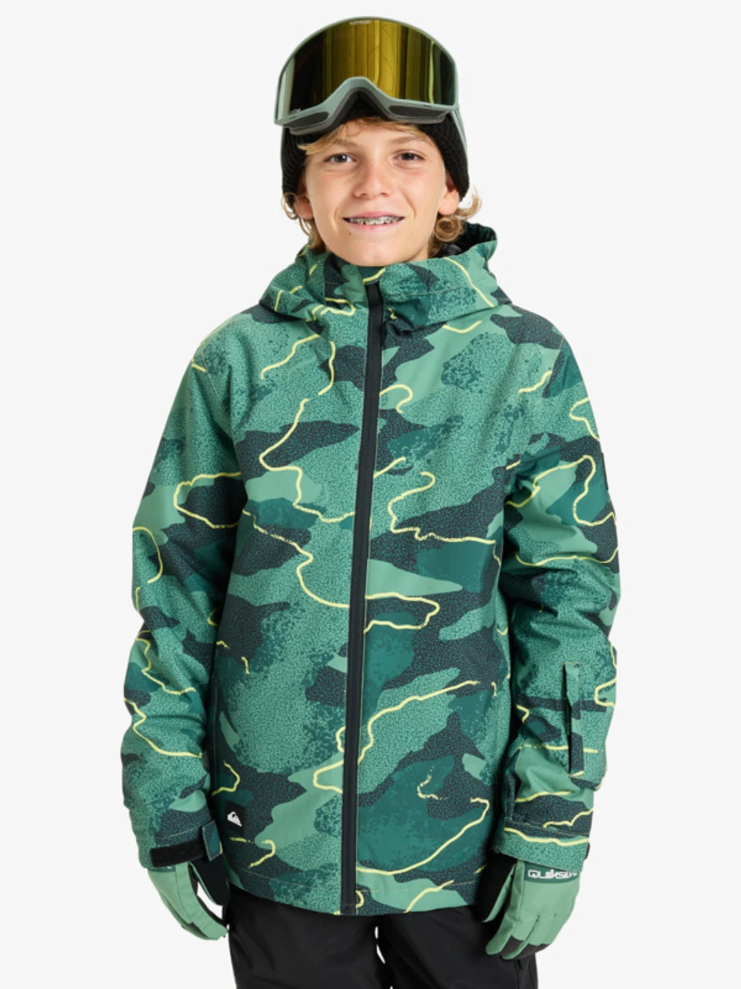 Mission Printed - Veste de snow technique pour Garçon 4-16 Vert