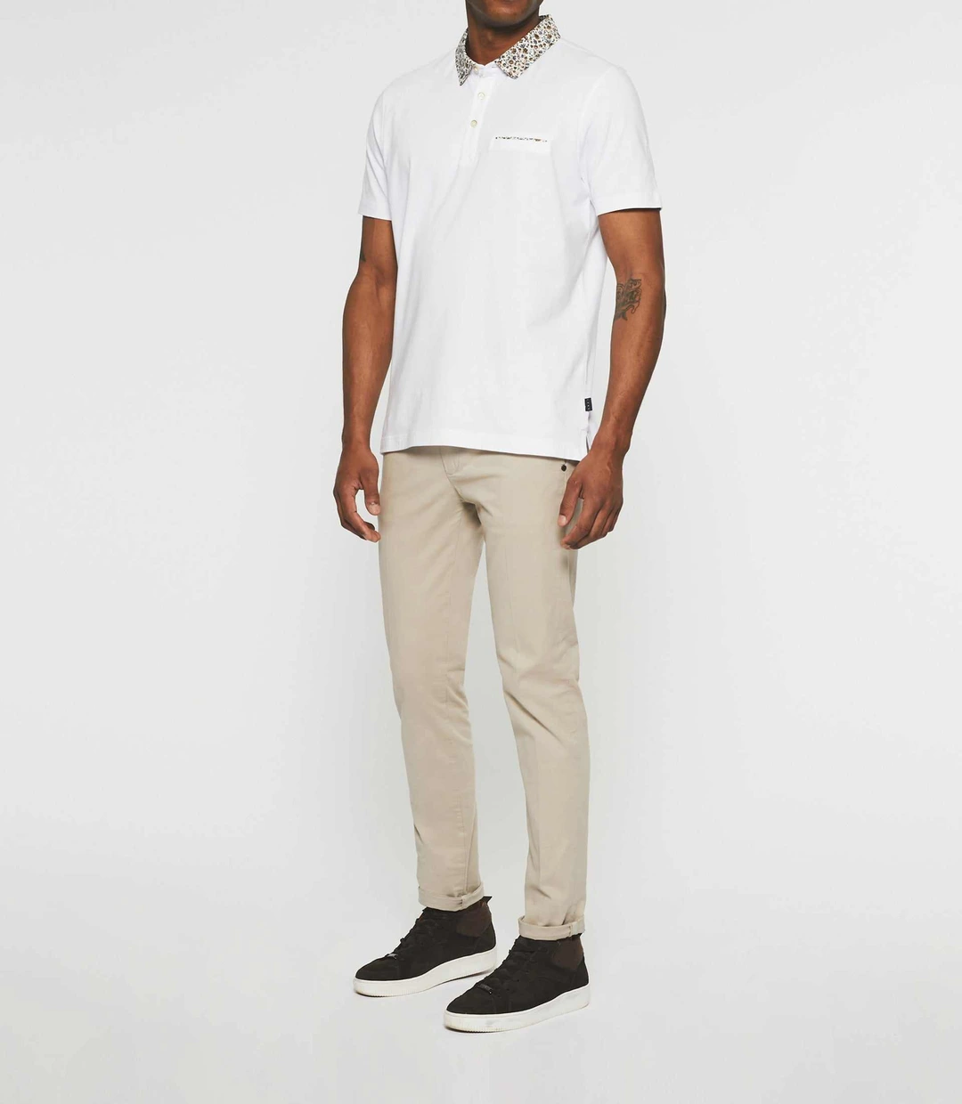 IZAC - Polo manches courtes blanc NARCISSE