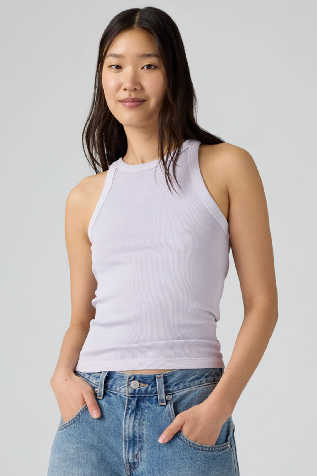 Levi's Débardeur Dos Nageur Essential - Femme - Bleu / Provincial Blue Garment Dye - XS