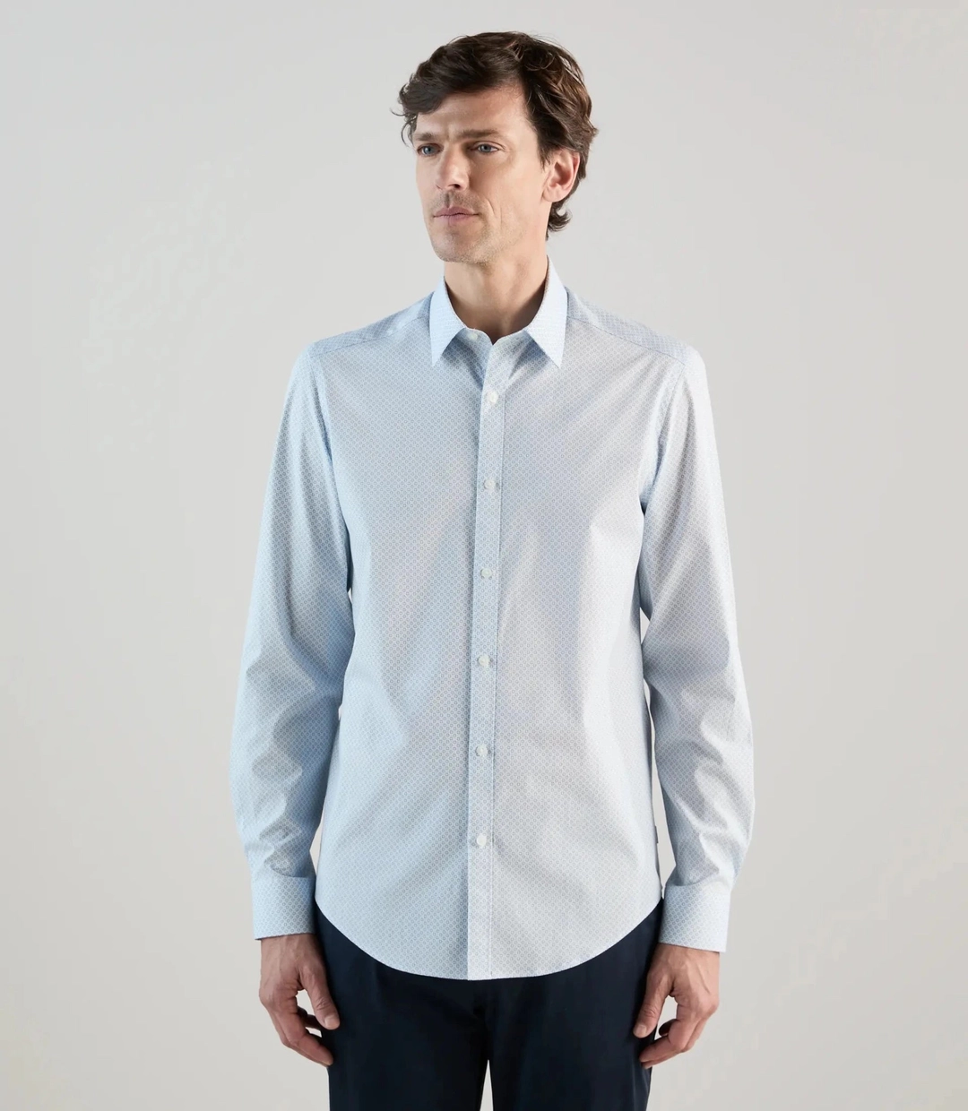 IZAC - Chemise fantaisie ciel
