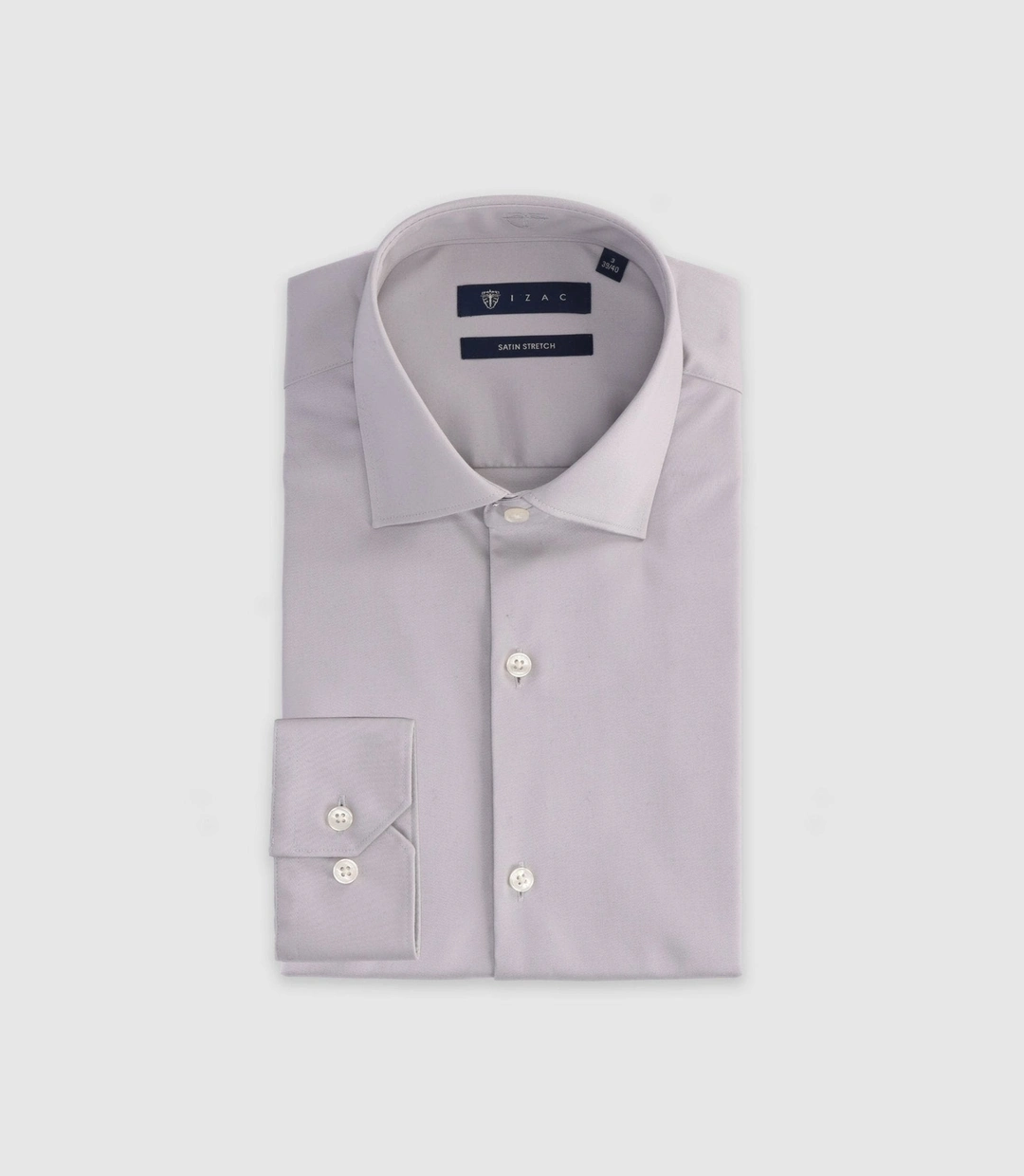 IZAC - Chemise ville ajustée grise