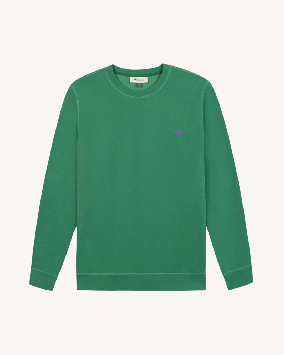 Sweat col rond vert clair grisé - DONZY - 2