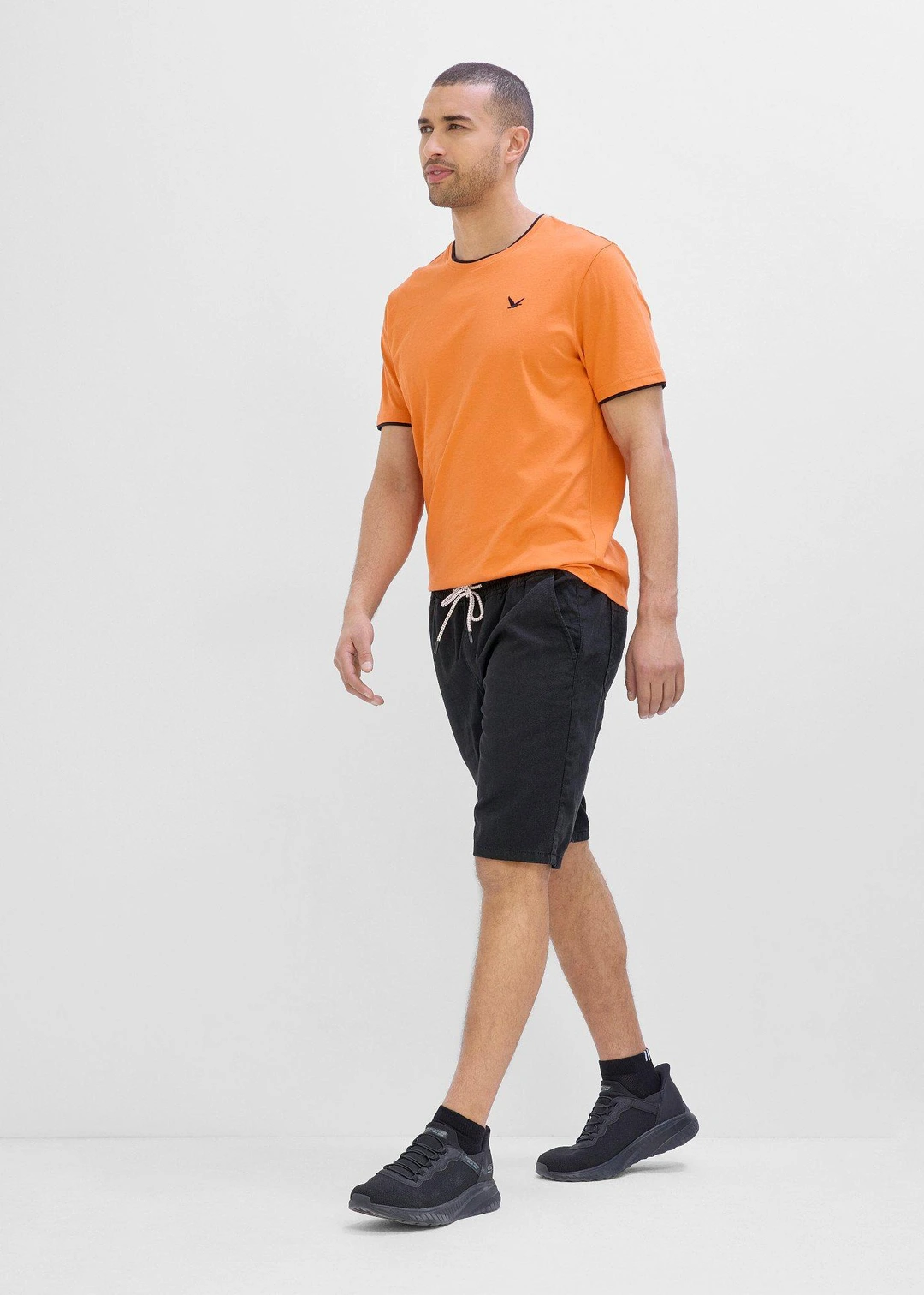Bermuda 100% coton à taille élastiquée, regular