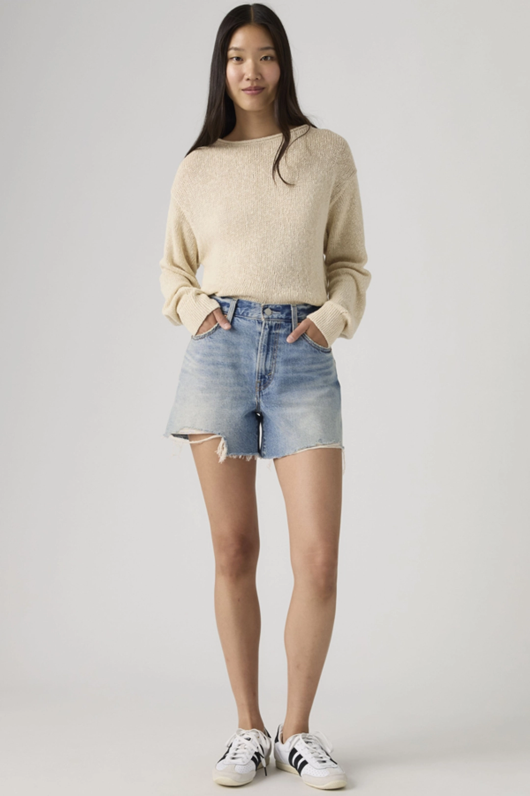 Levi's Shorts Ribcage - Femme - Bleu / Like It Love - 32