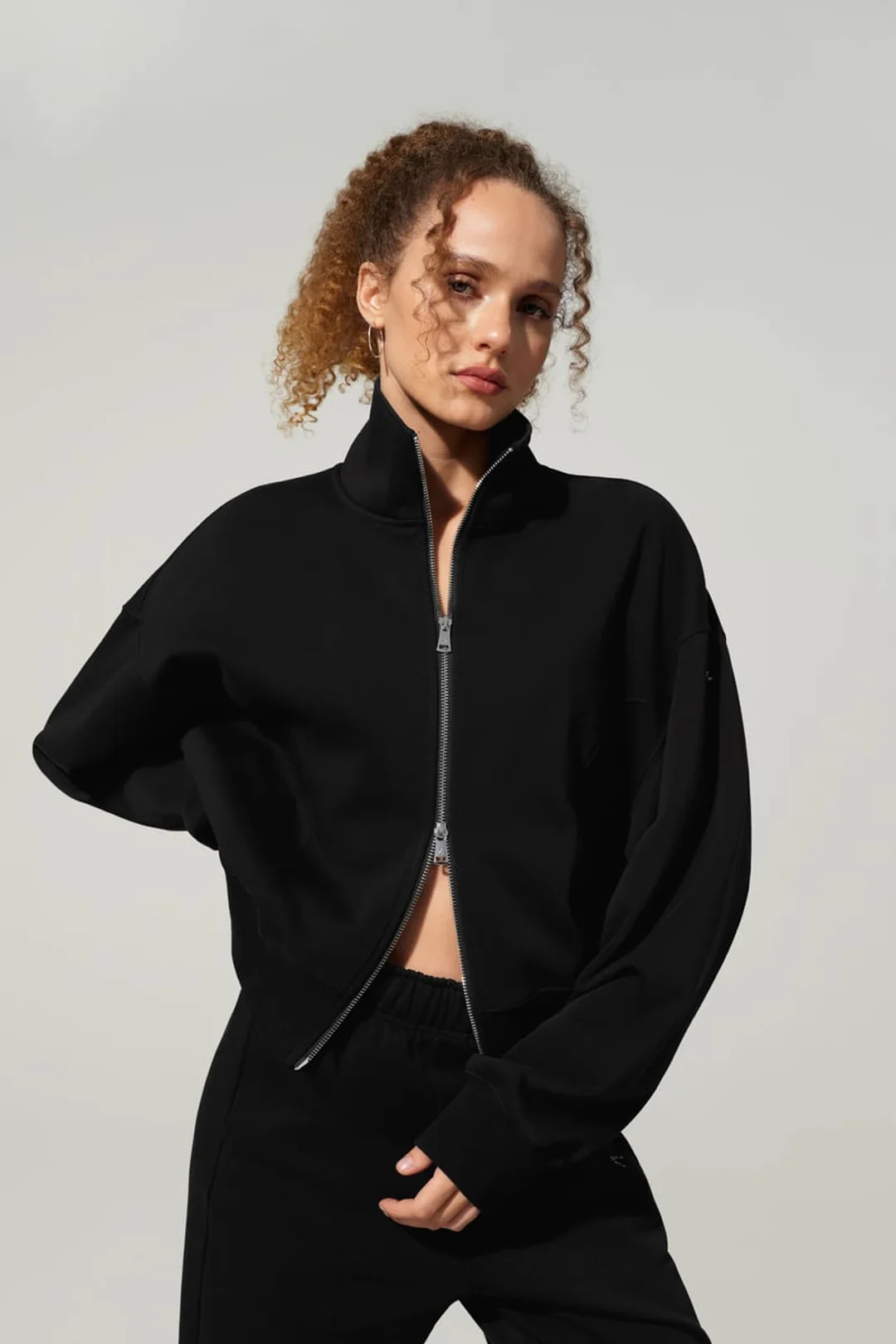 LILYSILK Veste Zippée Heirloom '89 Noir XS - SILKERRY Respirante et Élégante, Col Montant, Fermeture Bidirectionnelle