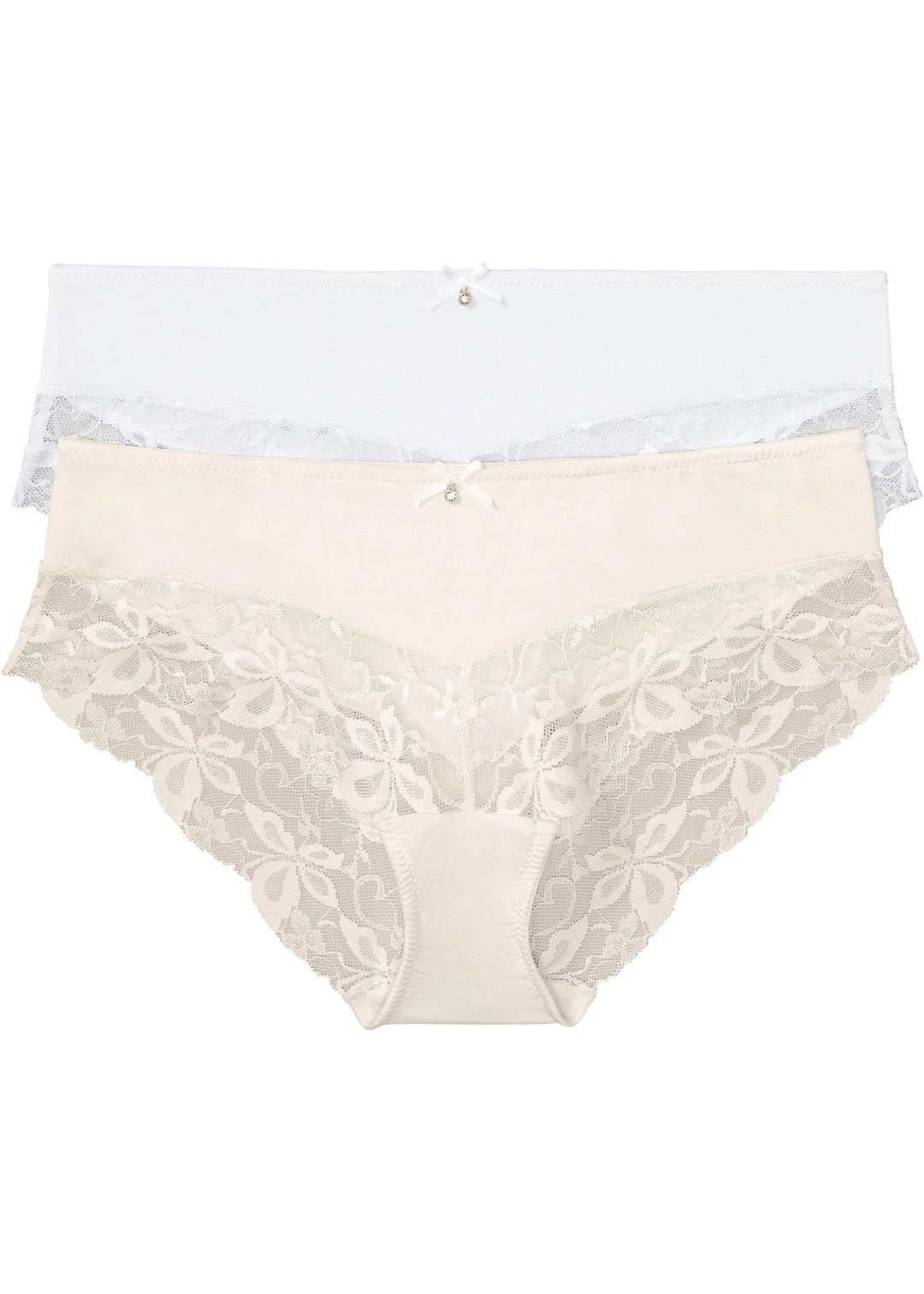 Lot de 2 culottes avec dentelle