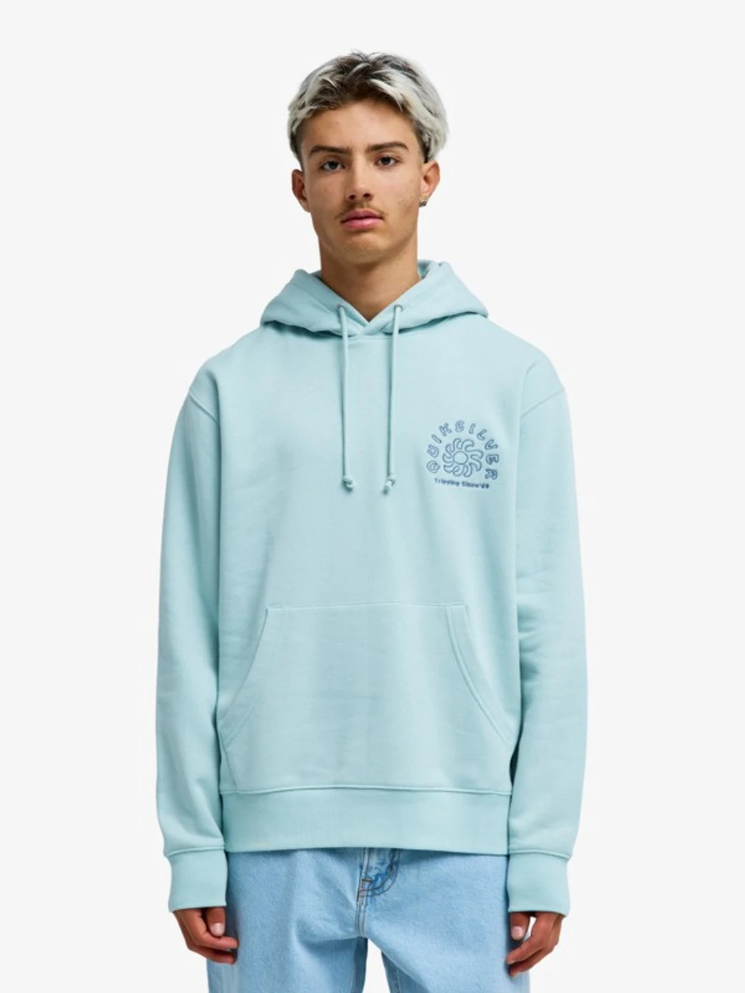 Salt Water Graphic - Sweat à capuche pour Homme Noir