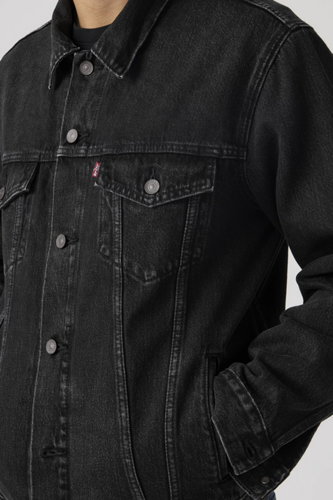 Levi's Veste Trucker Relaxed Type III - Homme - Blanc / Moonstruck - 2XL - 2