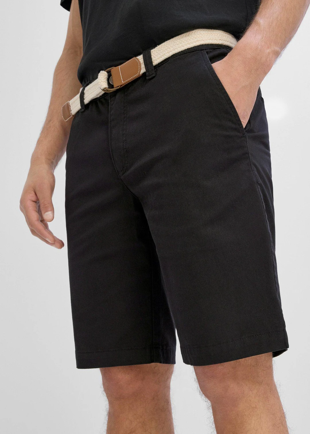 Bermuda extensible avec ceinture, regular - 3