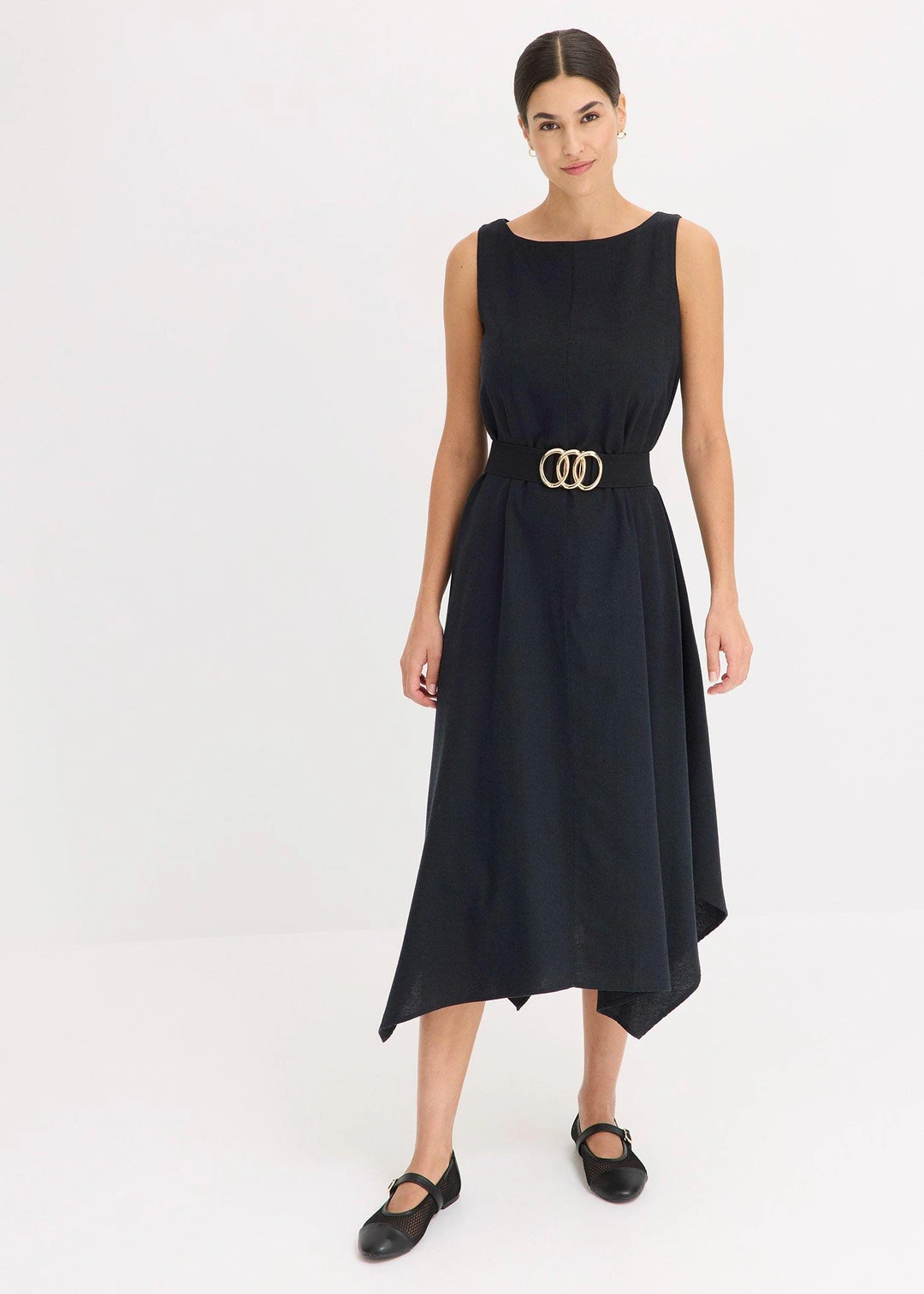 Robe débardeur en viscose mélangée