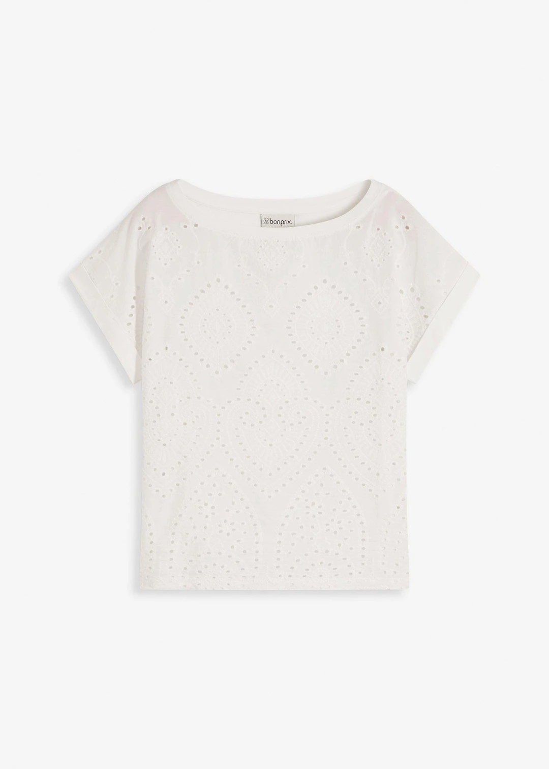 T-shirt à broderies anglaises