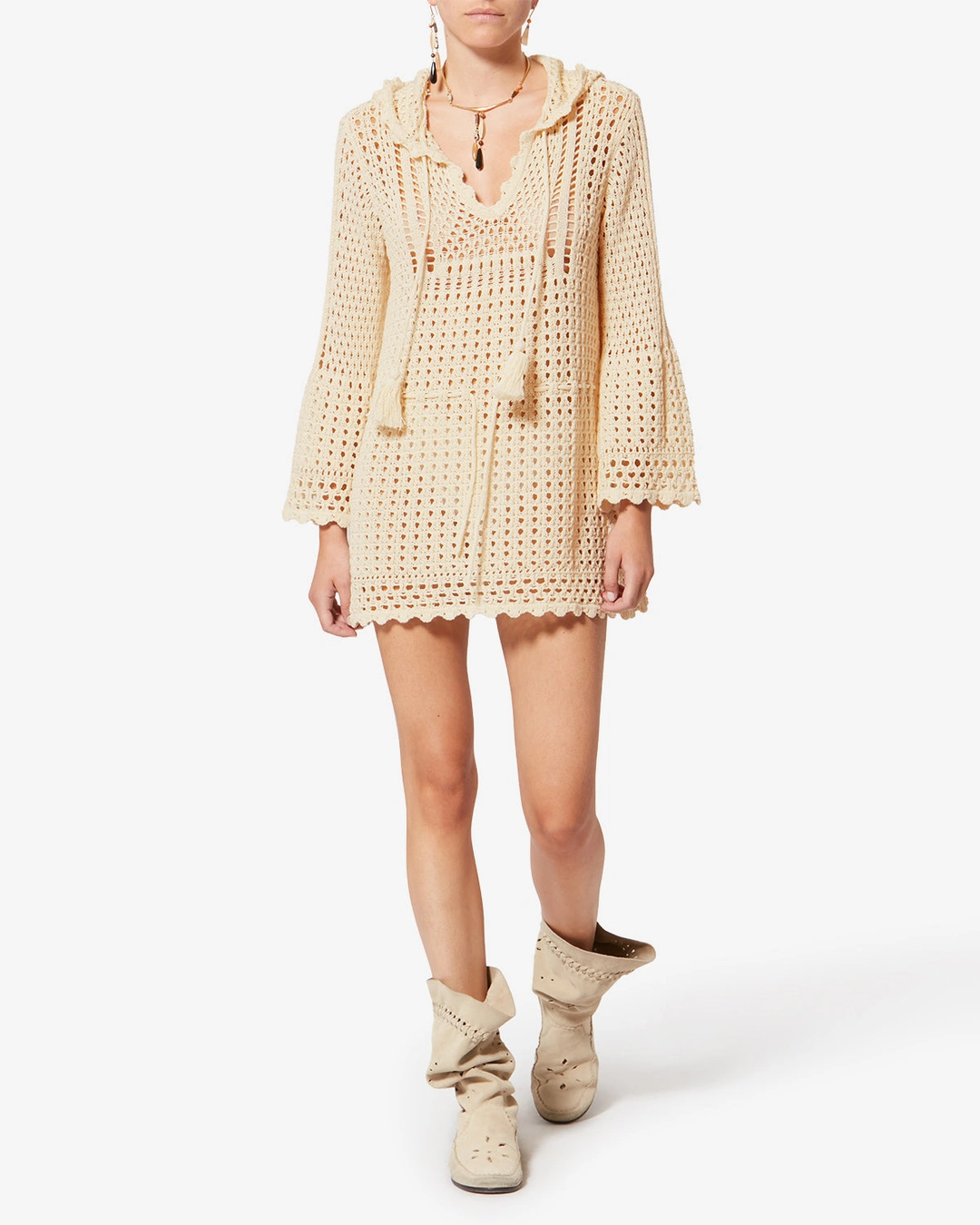 Robe Zelnie - Femme - Écru - Taille 42 - Marant Étoile - 4