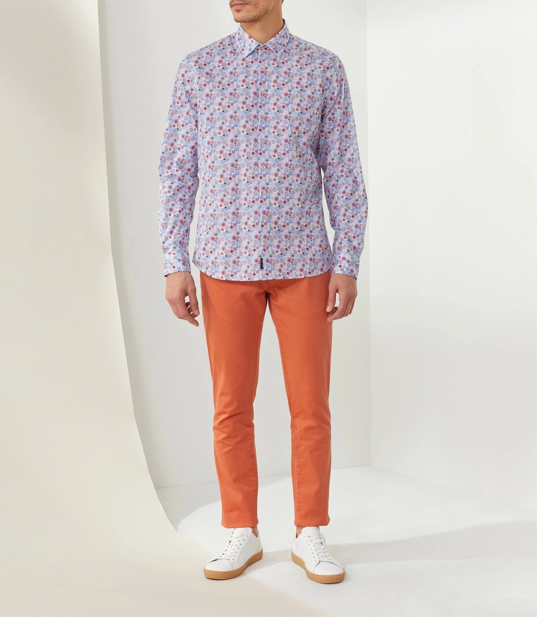 IZAC - Chemise casual orange ''Timout''