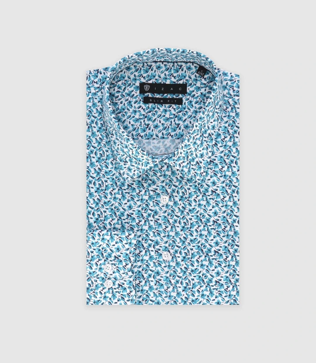 IZAC - Chemise ville turquoise ''Tifast010''