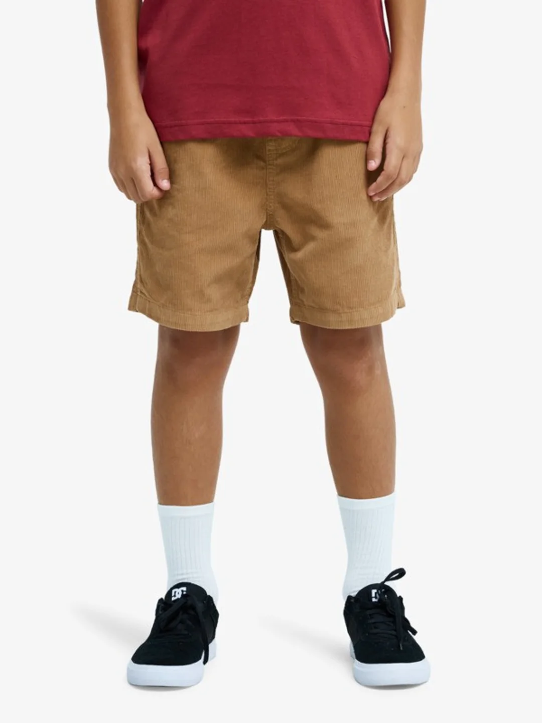 Taxer - Short à taille élastique pour Garçon 8-16 Marron