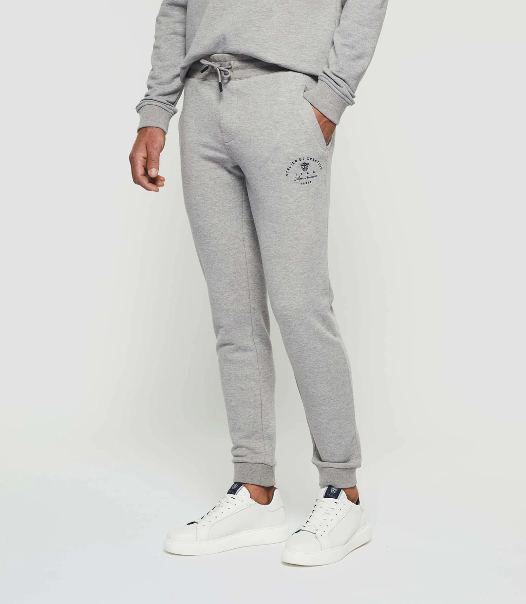 IZAC - Jogging gris chiné ''Swpragan''