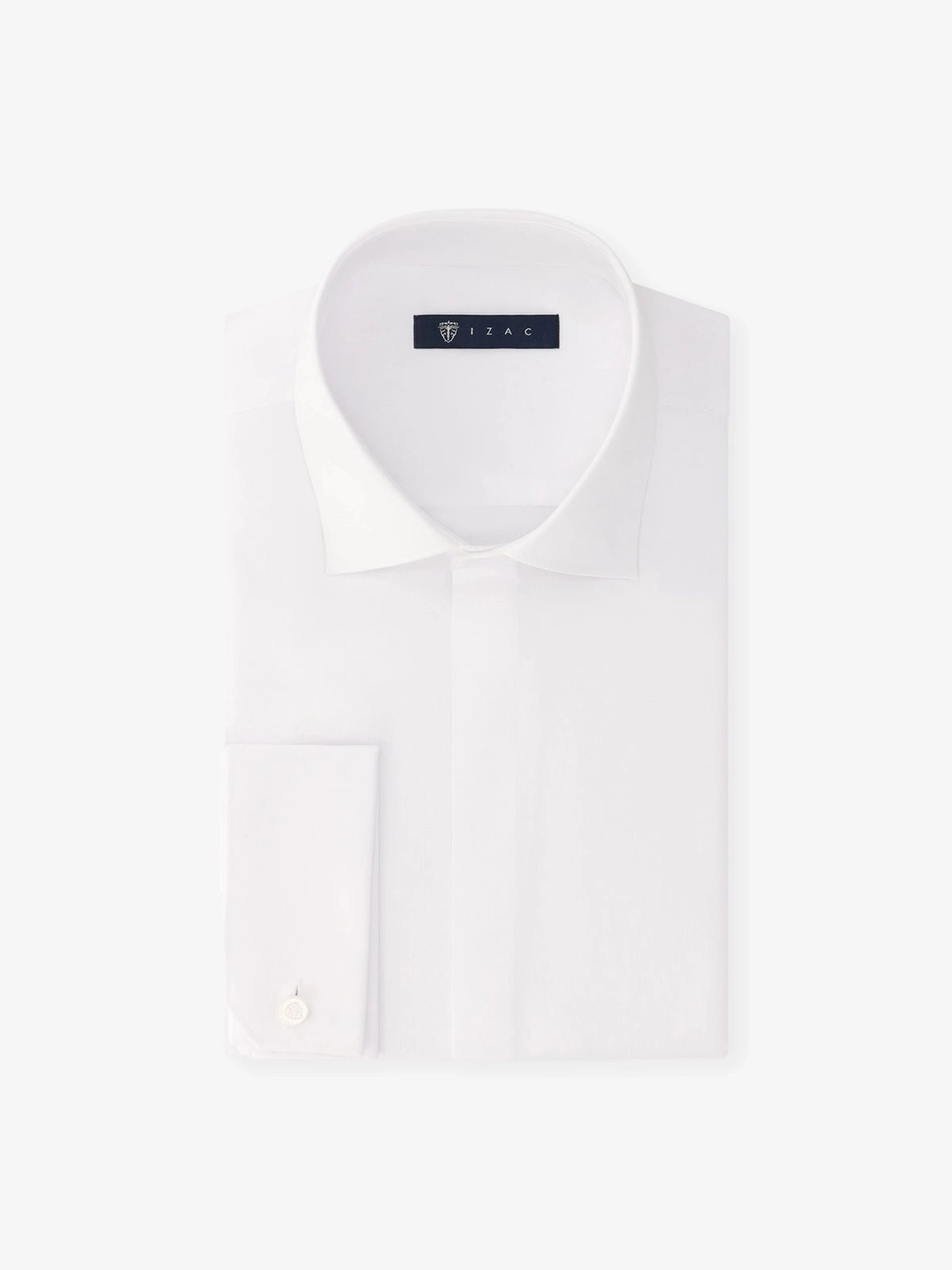 IZAC - Chemise en satin de coton blanche