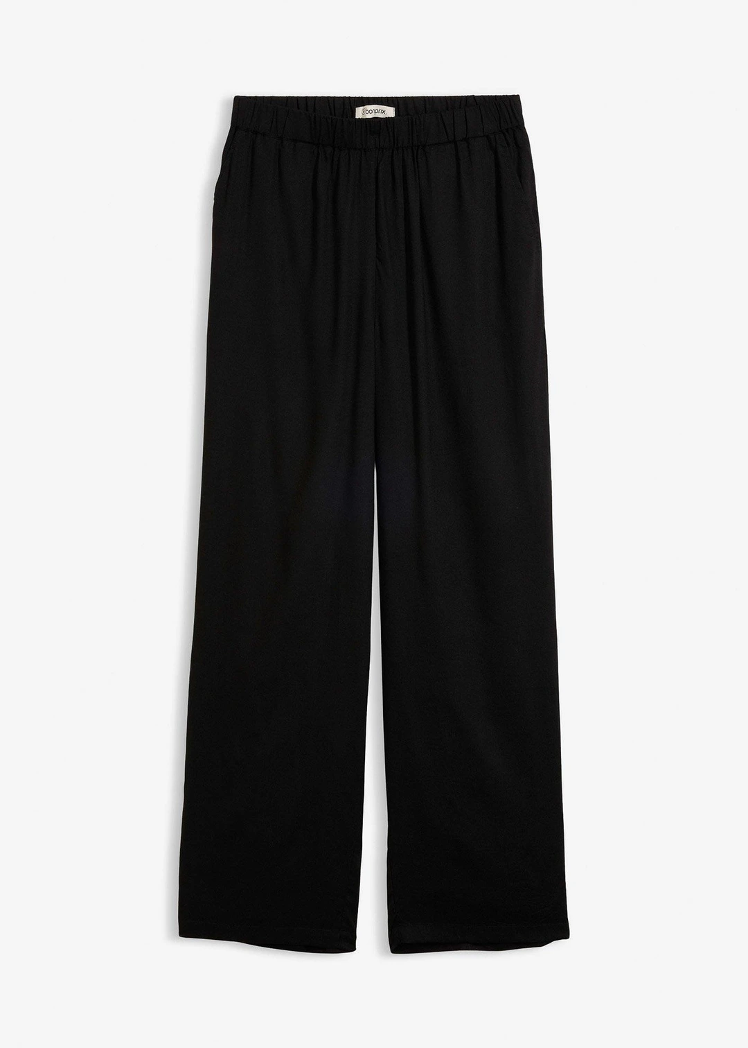 Pantalon léger en viscose à taille élastiquée