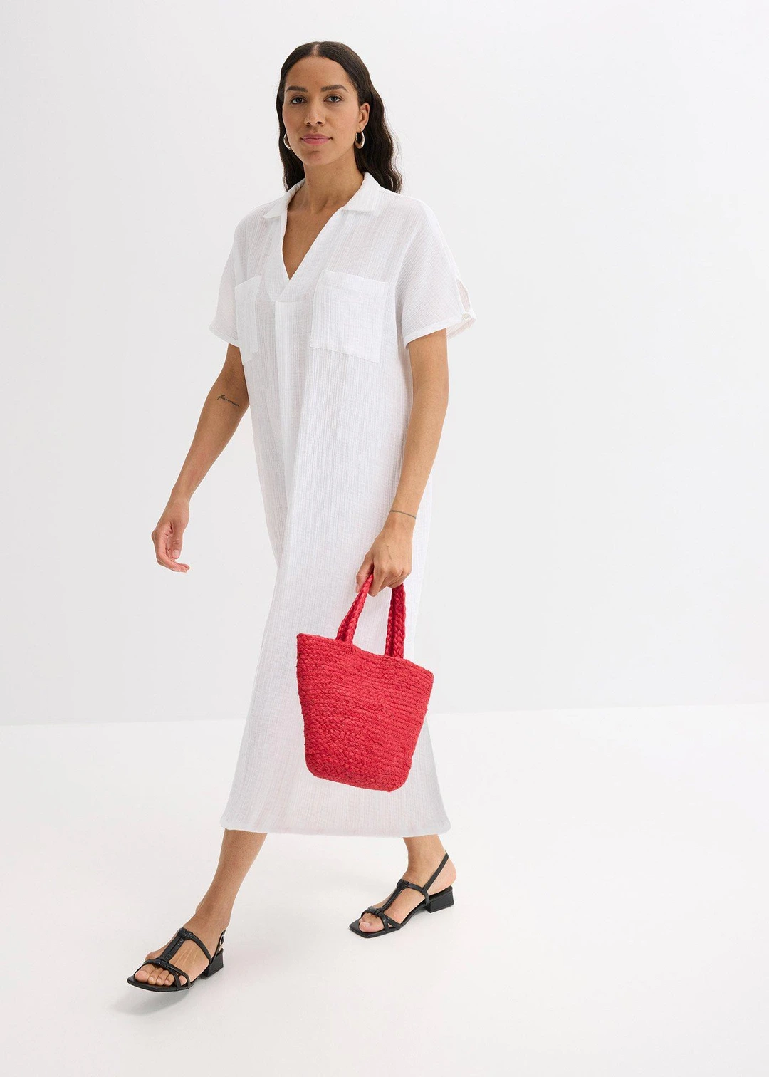 Robe caftan en gaze de coton douce - 2