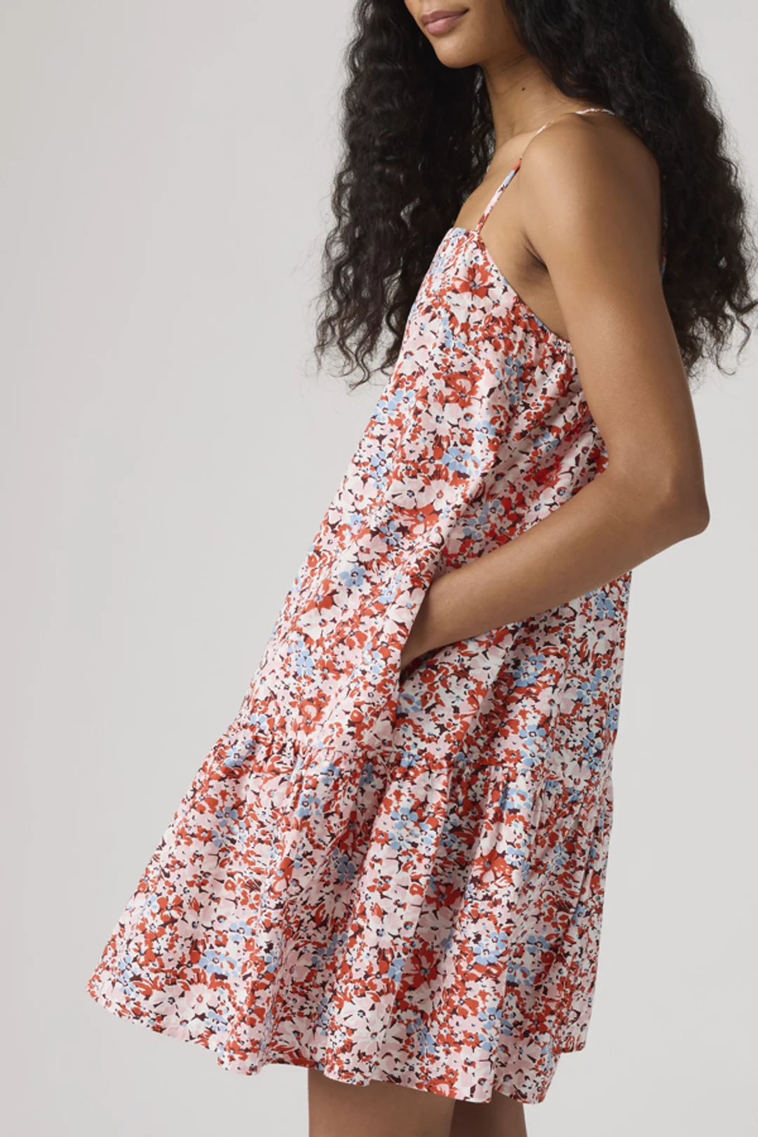 Levi's Robe Courte Sans Manche Adira - Femme - Bleu / Laurie Floral Coral Blush - XS - 2