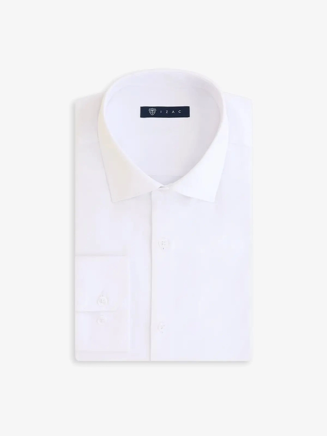 IZAC - Chemise ville en satin blanche