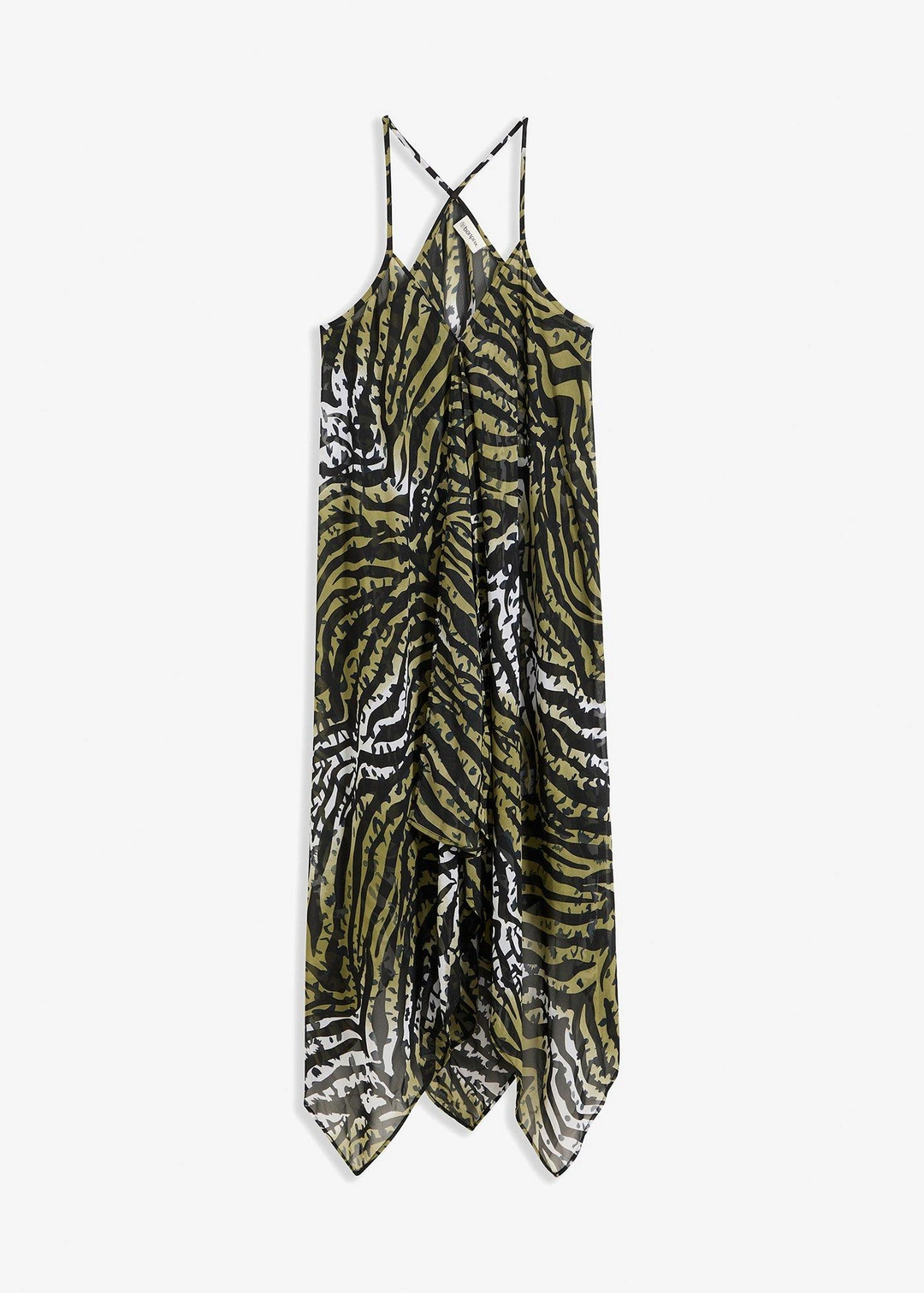 Robe de plage longue et transparente en mousseline légère