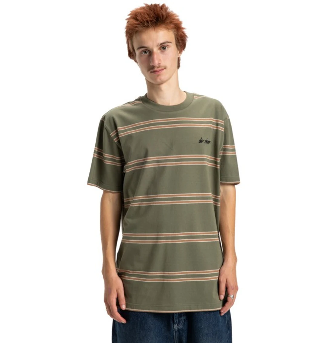 Maximize Stripe - T-shirt manches courtes avec poche Vert Homme