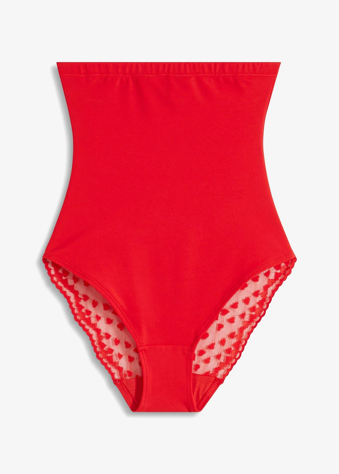 Culotte sculptante taille haute avec dentelle, maintien fort