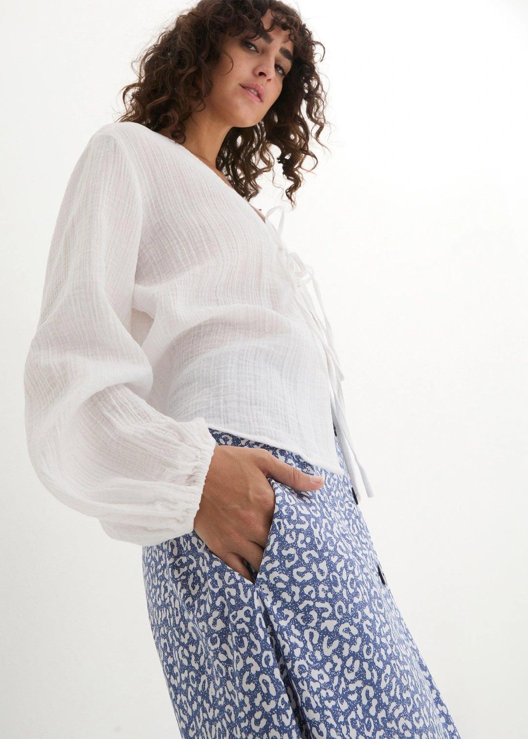 Jupe midi en viscose avec poches - 3