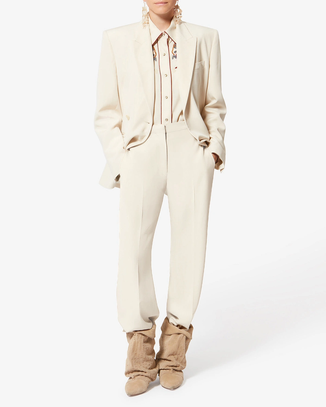 Pantalon Noanda - Femme - Écru - Taille 42 - 4