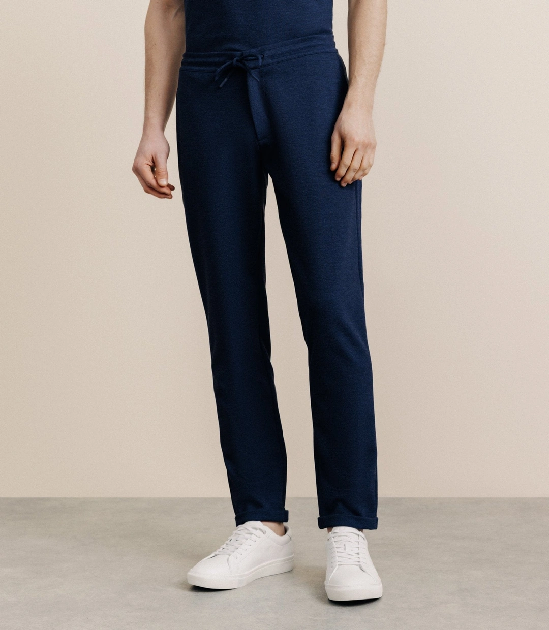 IZAC - Pantalon élastiqué marine