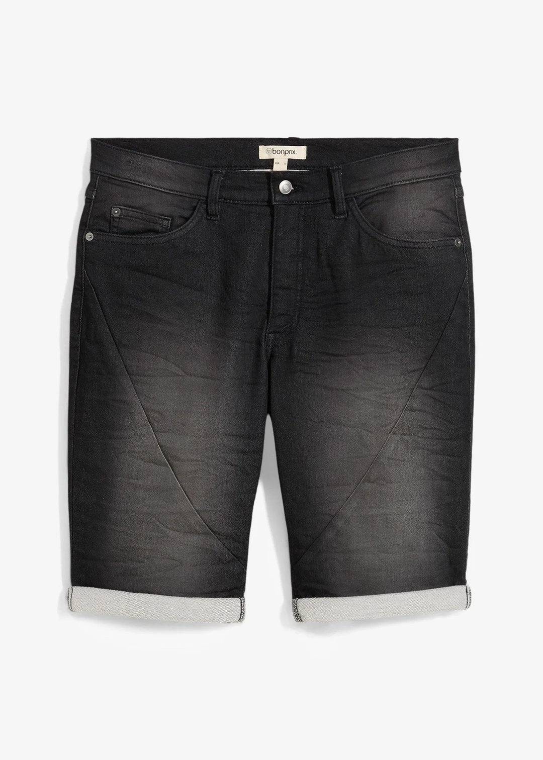 Bermuda en molleton effet jean, loose