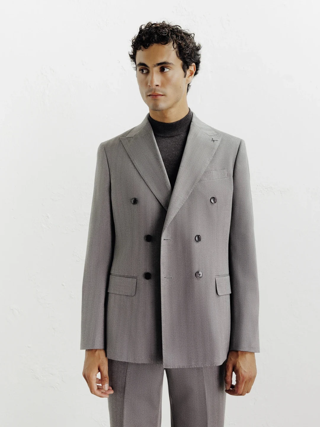 IZAC - Costume croisé gris