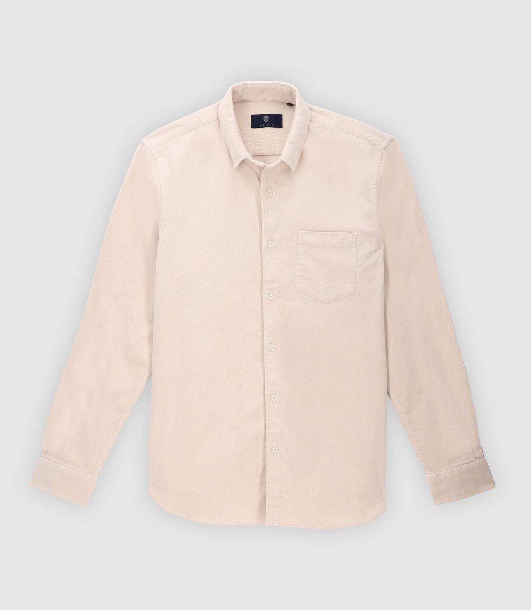 IZAC - Chemise en velours beige