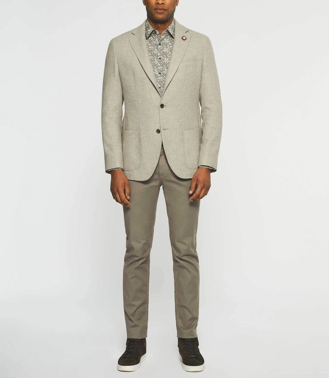 IZAC - Veste à deux boutons beige DOLCE