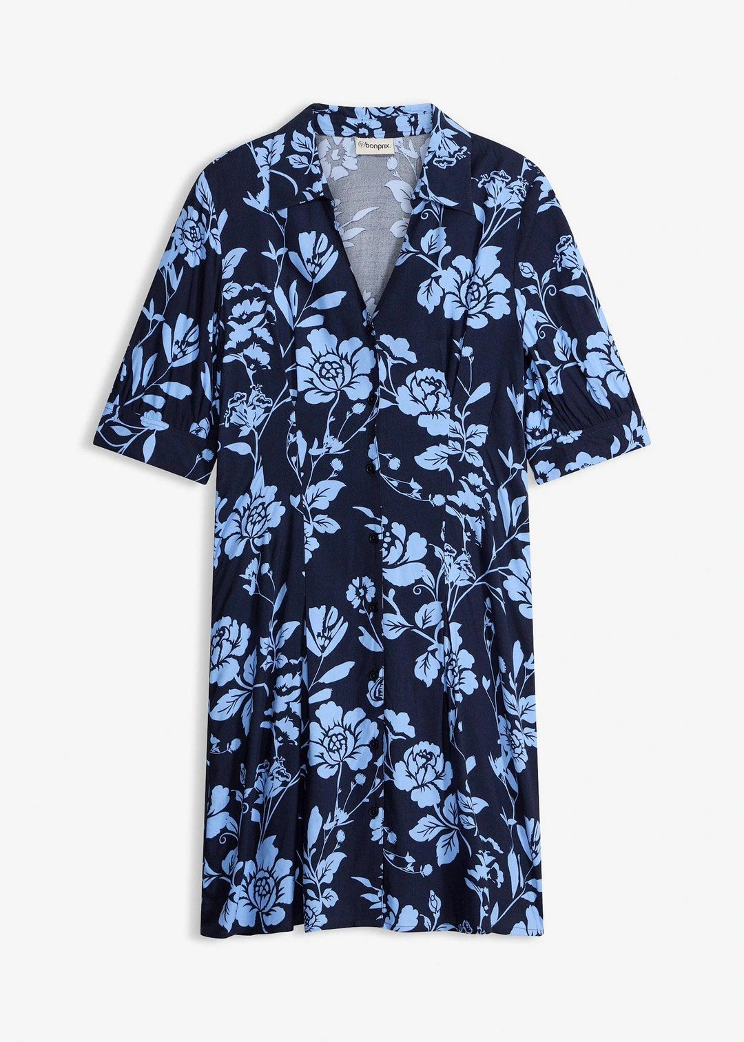 Robe-chemise en viscose fluide