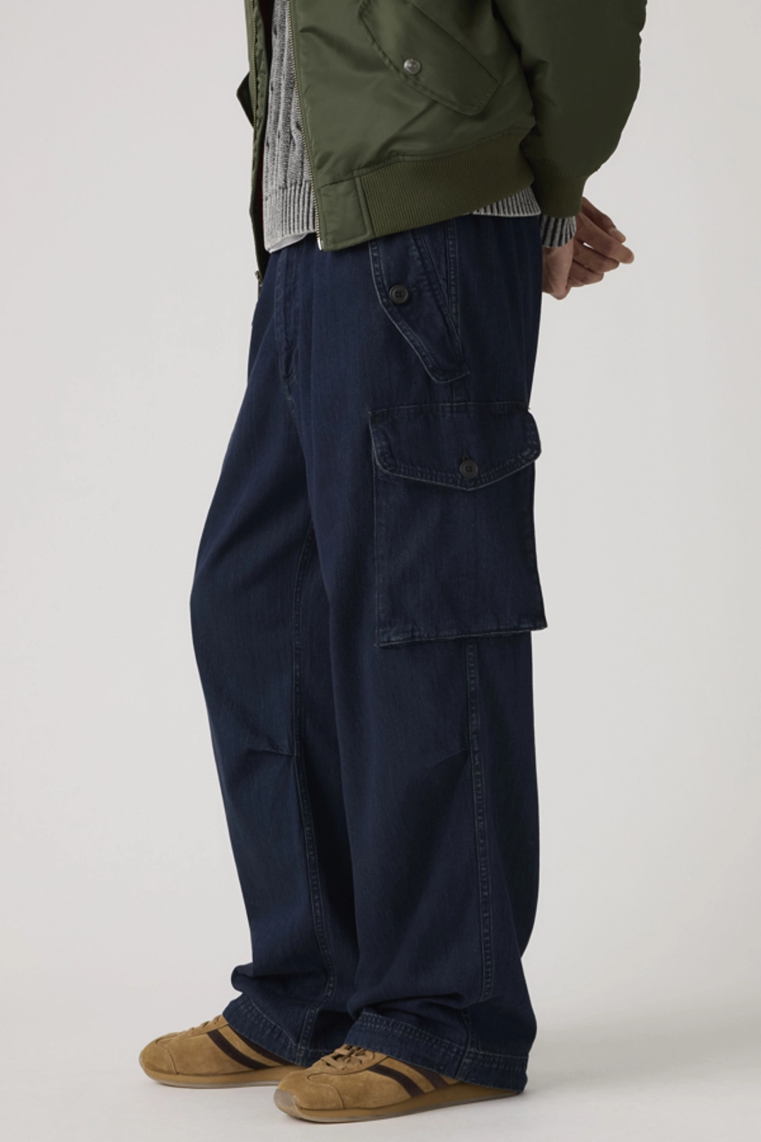 Levi's Pantalon Cargo Baggy Field - Homme - Neutral / Bader Camo Vintage Khaki Ns Slub Twll - XL - 2