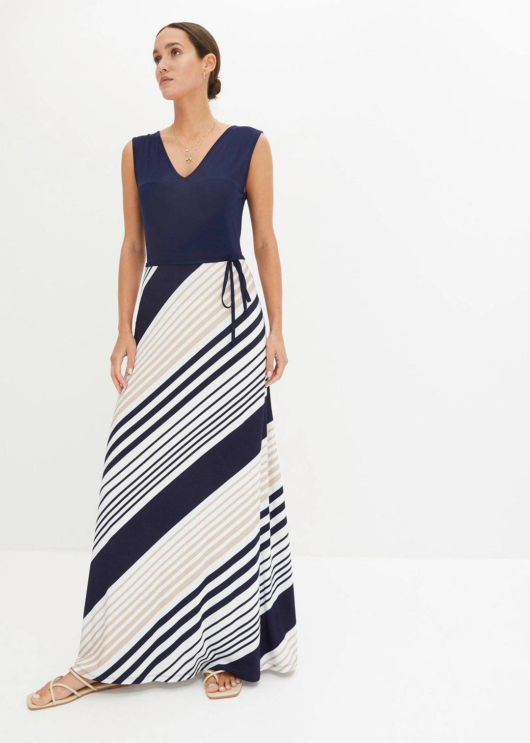 Robe longue et douce en viscose extensible - 2
