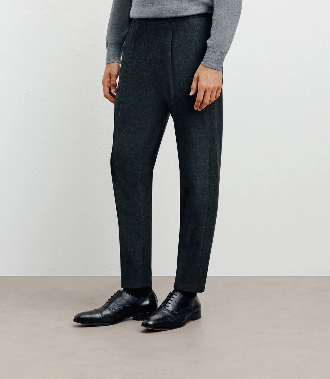 IZAC - Pantalon ville gris foncé