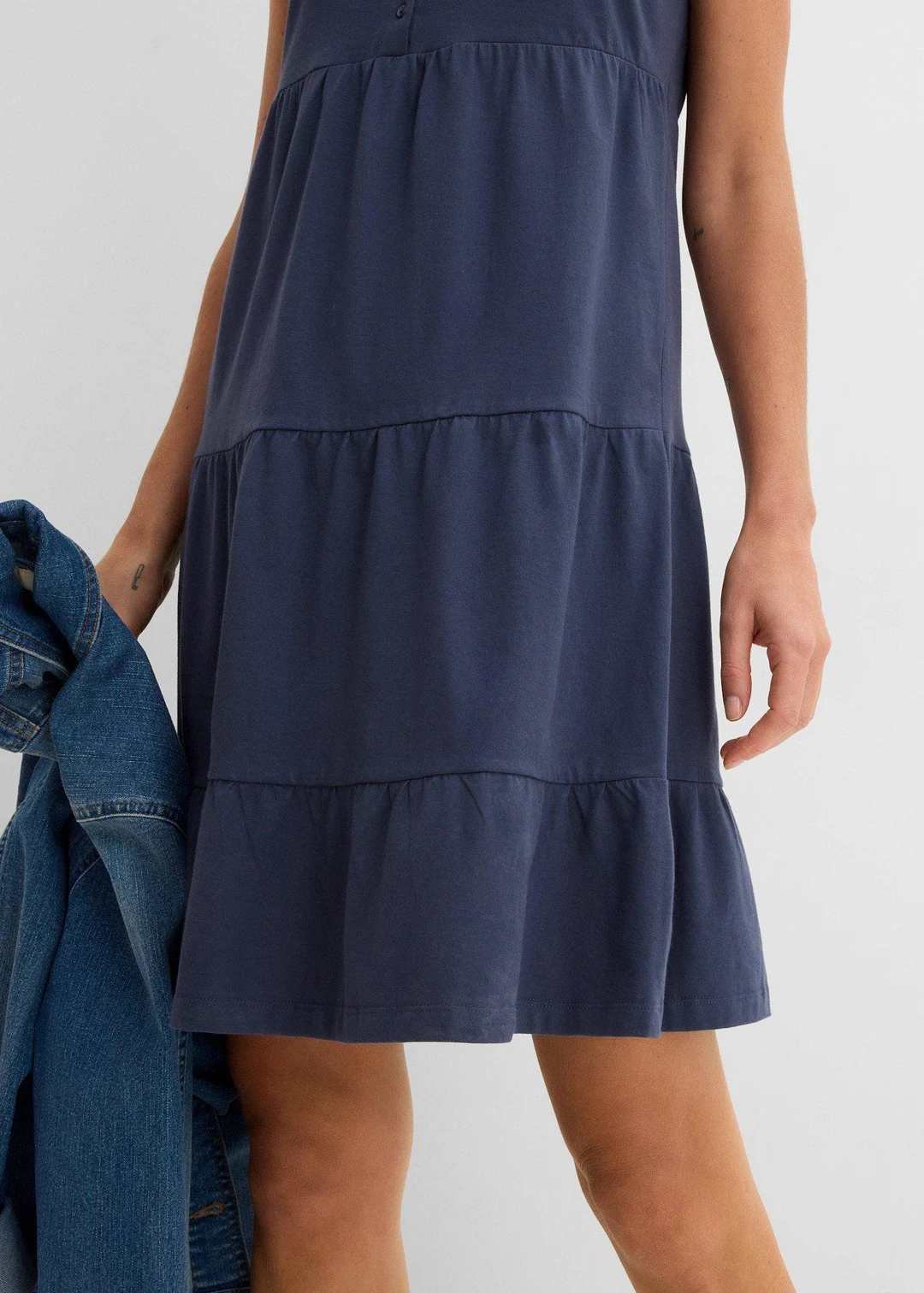 Robe courte en jersey coton - 3