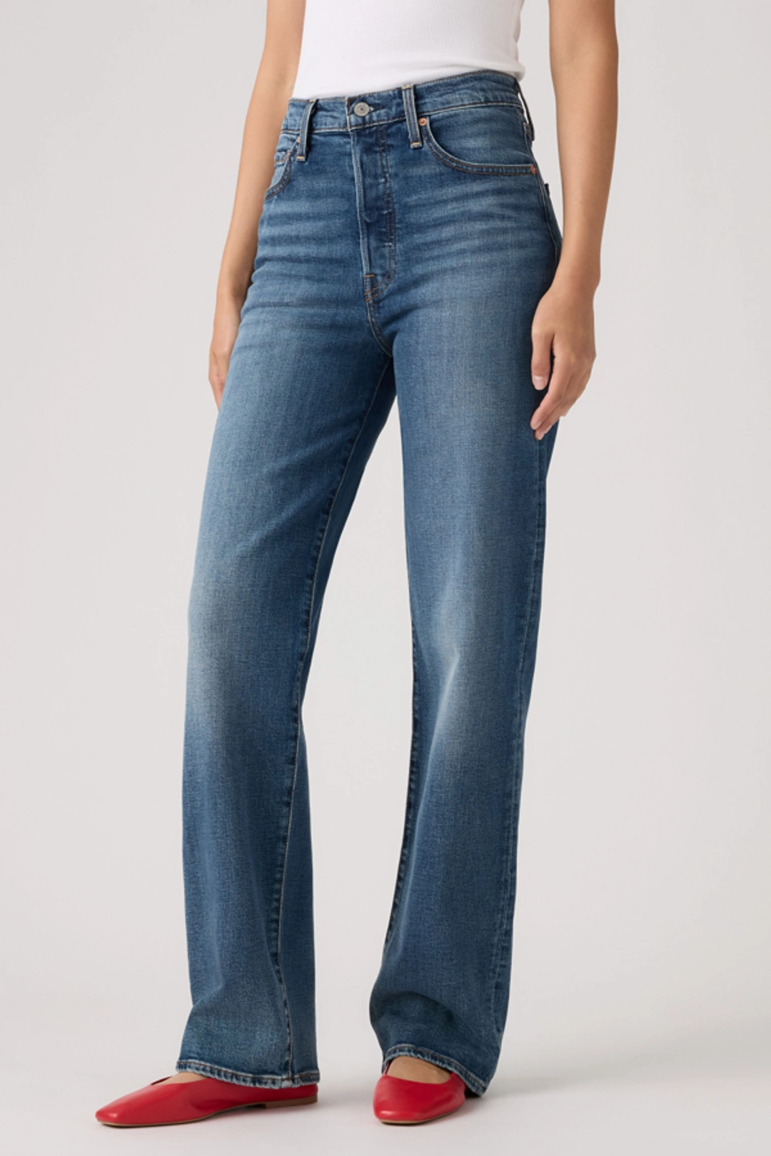 Levi's Jean Ribcage Longueur NorHomme - Femme - Bleu / Apply Now - 34X32 - 2