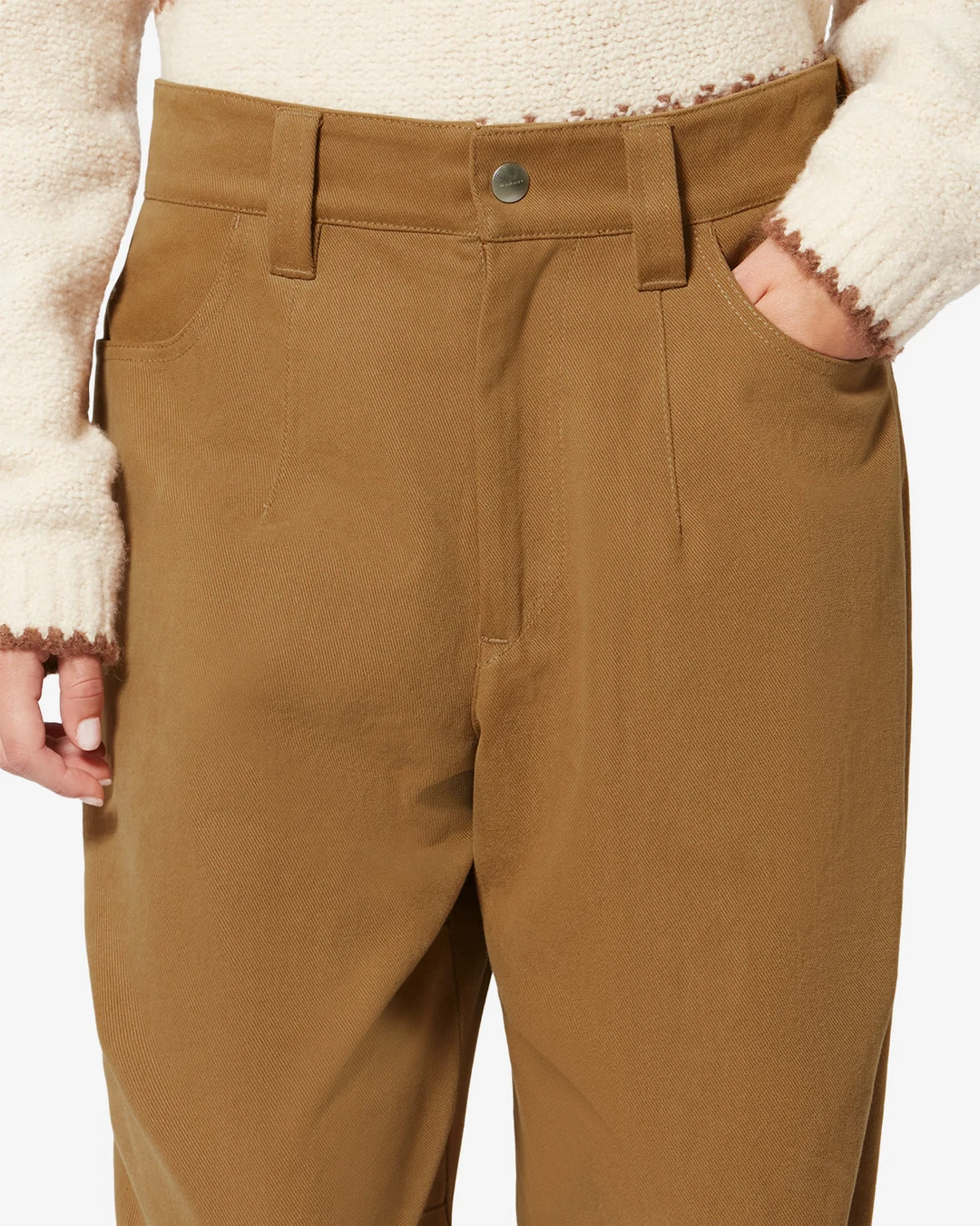 Pantalon Opalyna - Femme - Camel - Taille 42 - Marant Étoile - 2