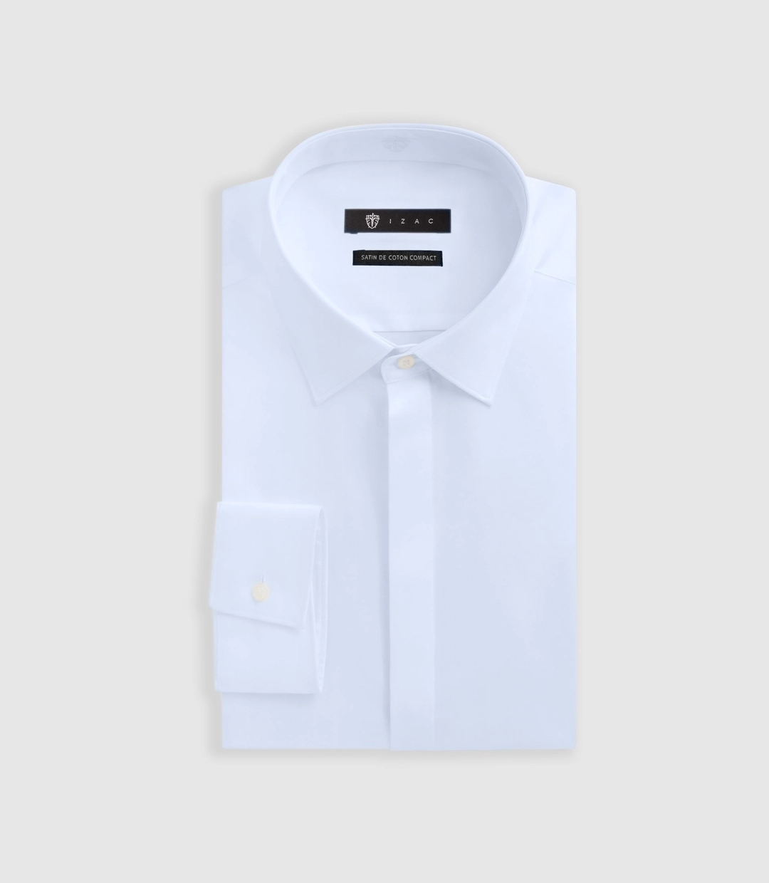 IZAC - Chemise en satin de coton ciel SATINCACHE