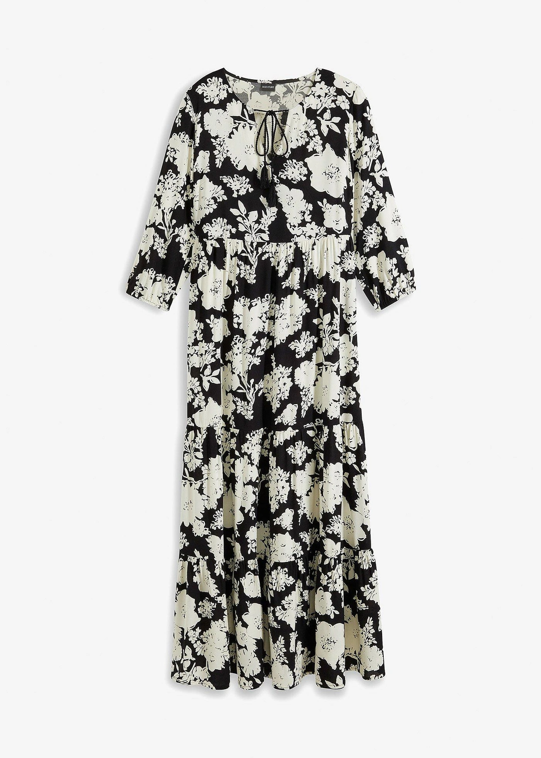 Robe longue en viscose fluide