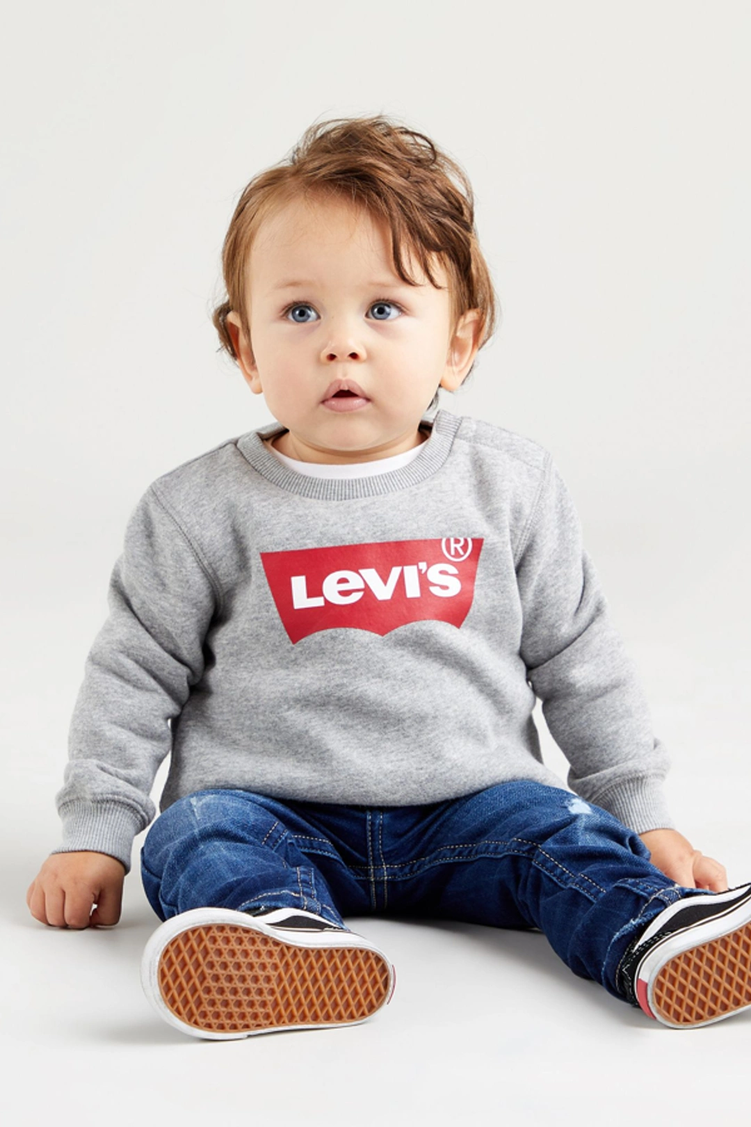 Levi's Sweat Shirt Batwing Bébé - Homme - Gris / Grey Heather - 18M