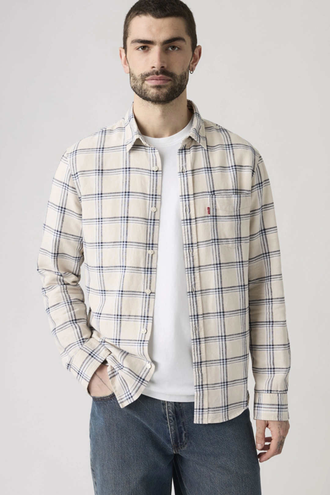 Levi's Chemise À Poche Sunset Standard - Homme - Blanc / White 17 Oxford - 2XL