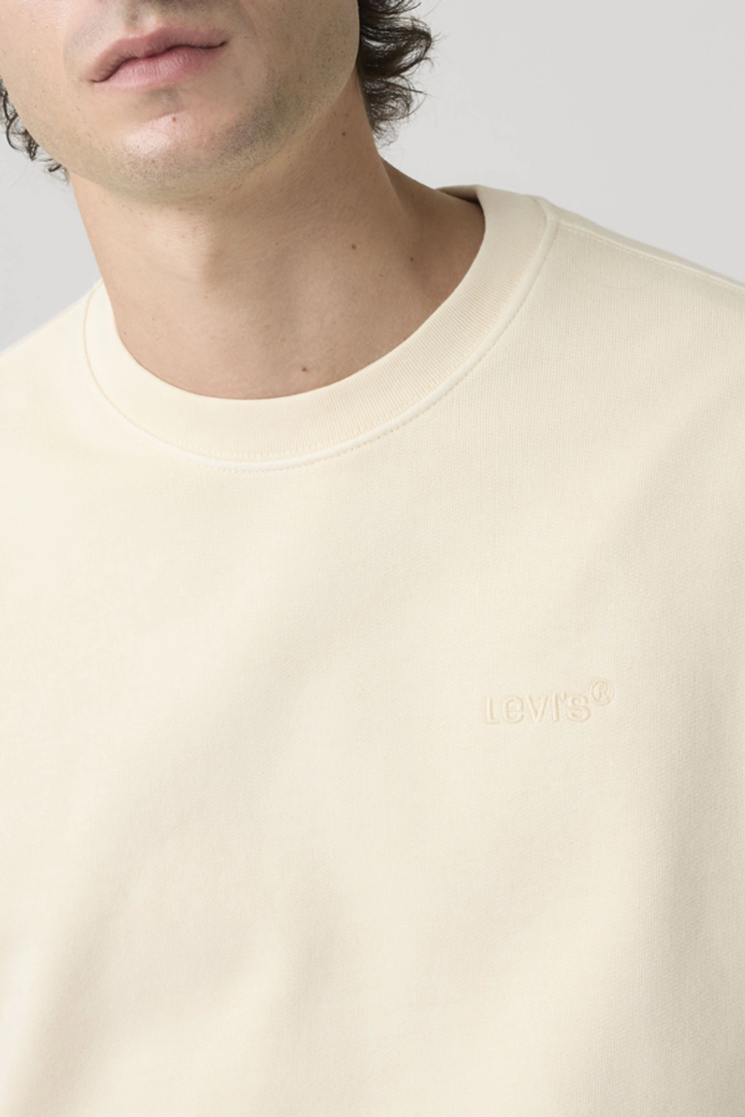 Levi's Sweat Shirt Col Rond Authentic - Homme - Marron / Garment Dye H225 Maitake Brown - M - 2