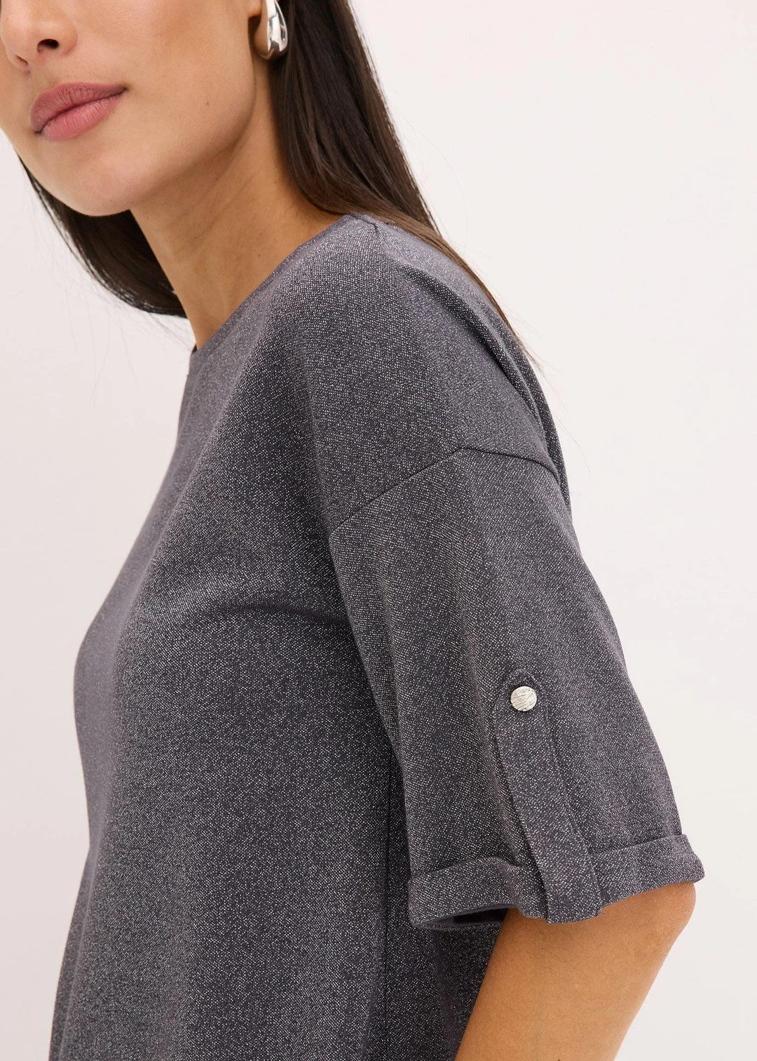 T-shirt brillant en viscose majoritaire - 3