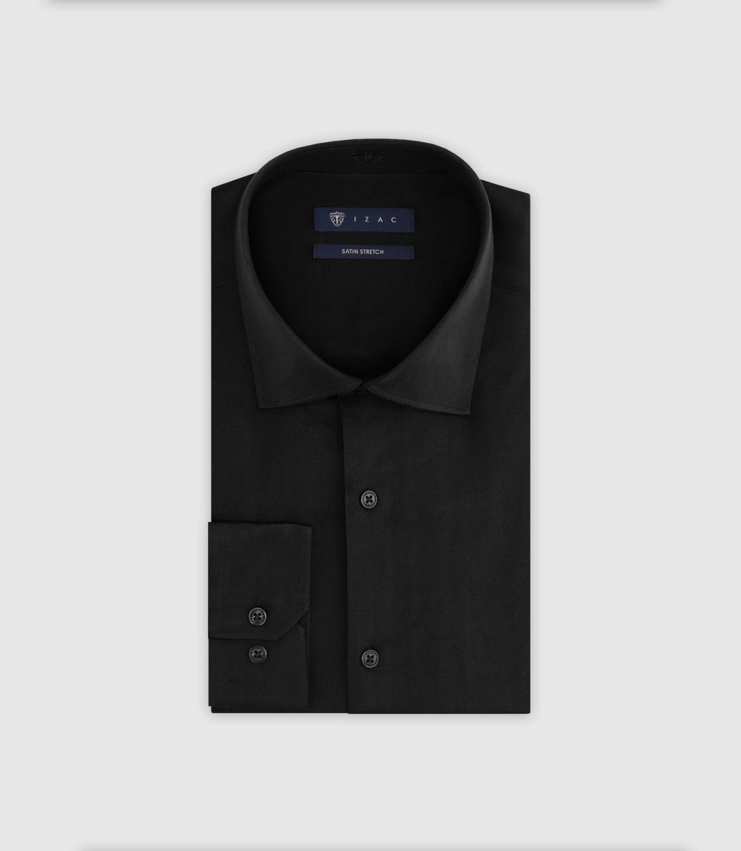IZAC - Chemise ville ajustée noire