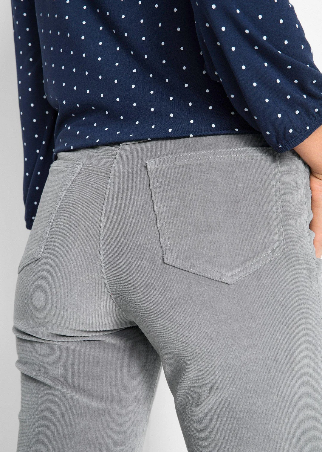 Pantalon extensible en velours côtelé - 3